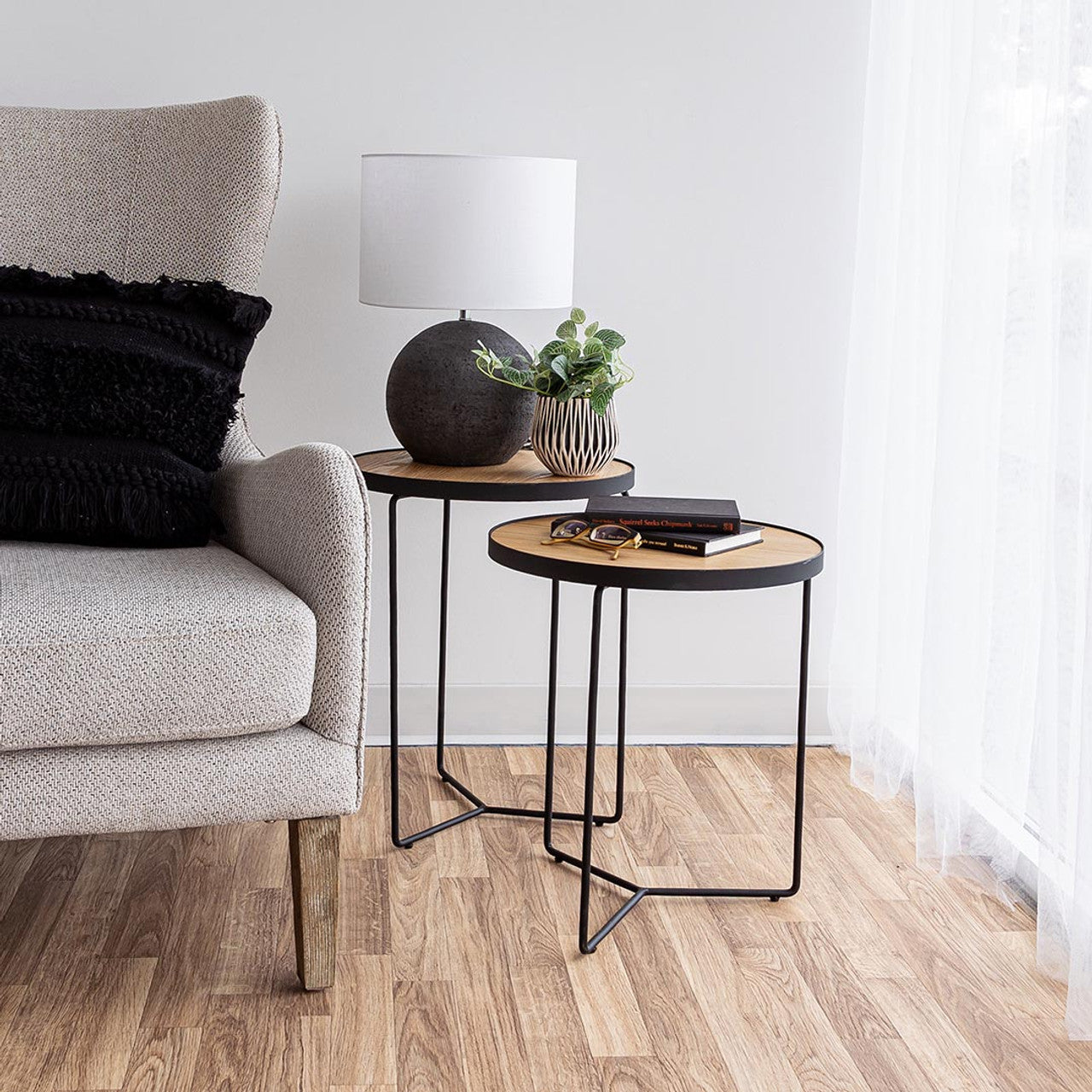Gastown Nesting Tables - Oak (Set of 2)
