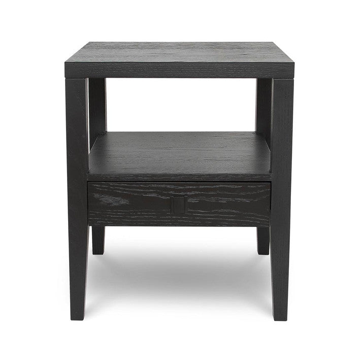 Sunset Drawer Accent Table - Black