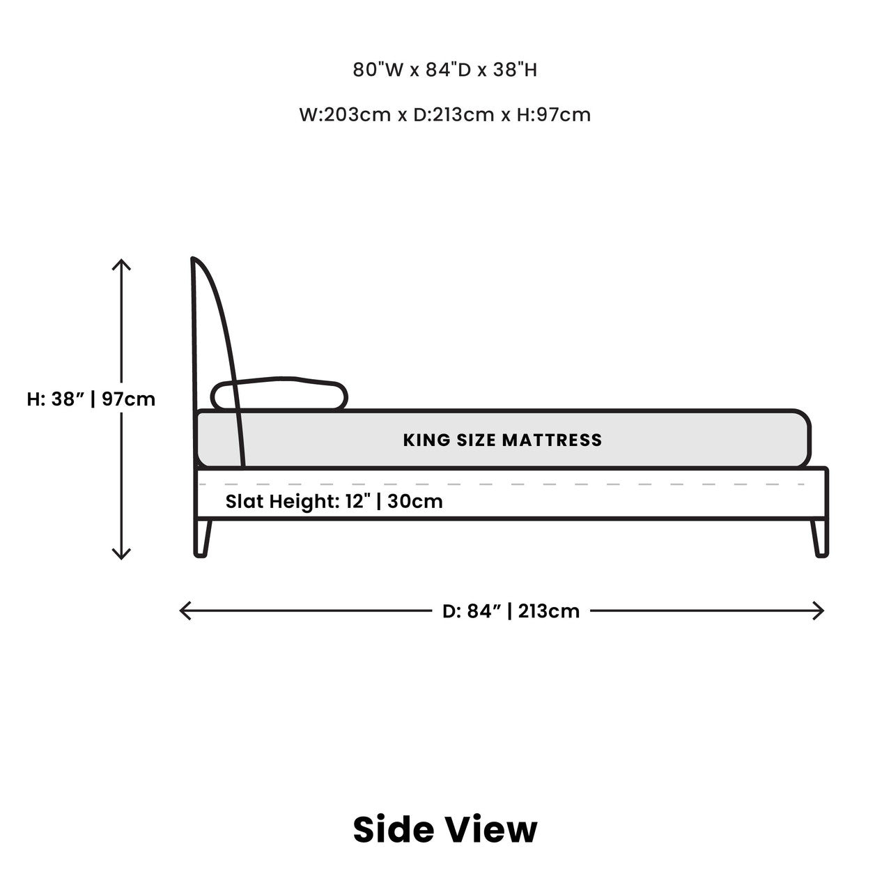 Dunbar Wood King Bed - Black