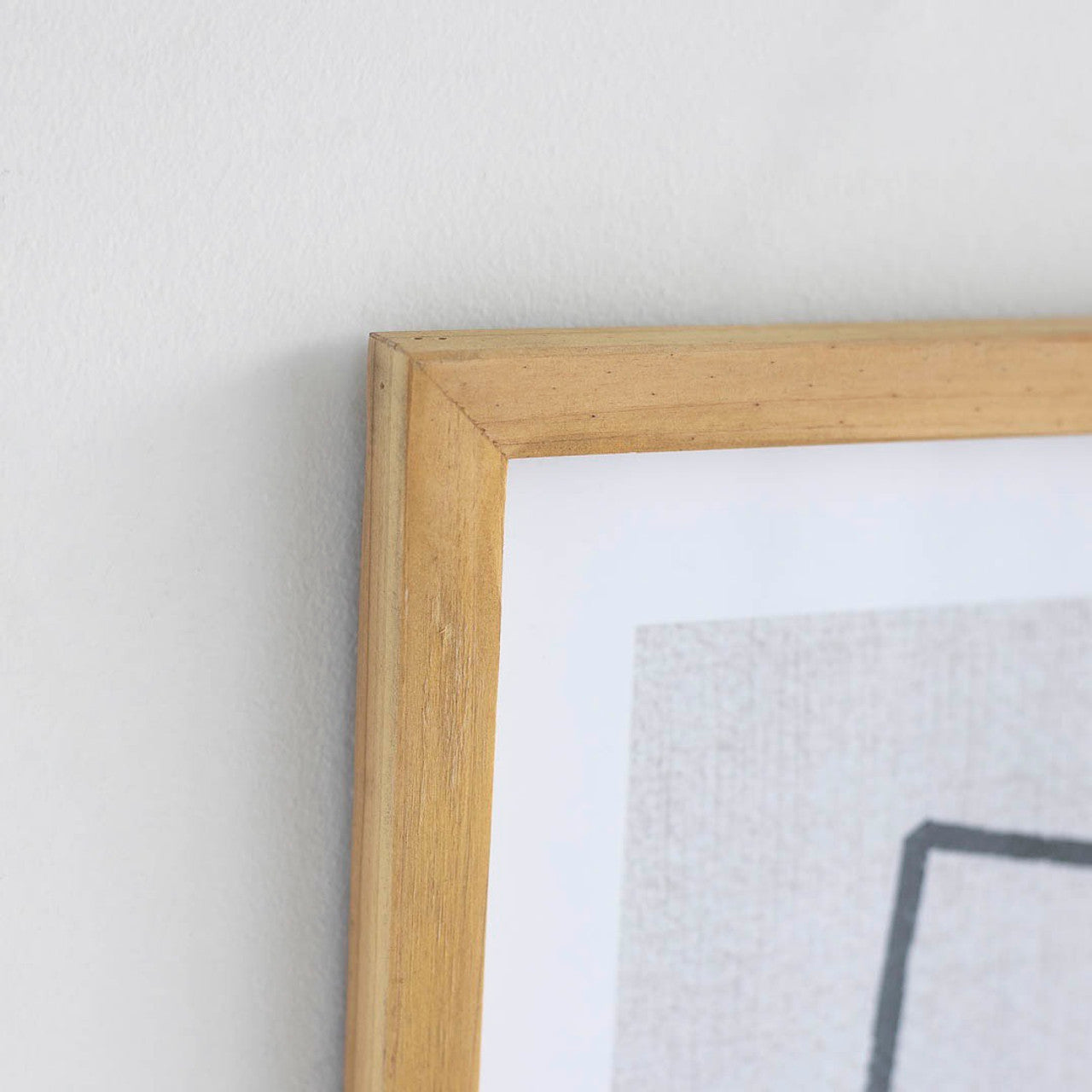 Abstract A Wall Decor - Natural Frame