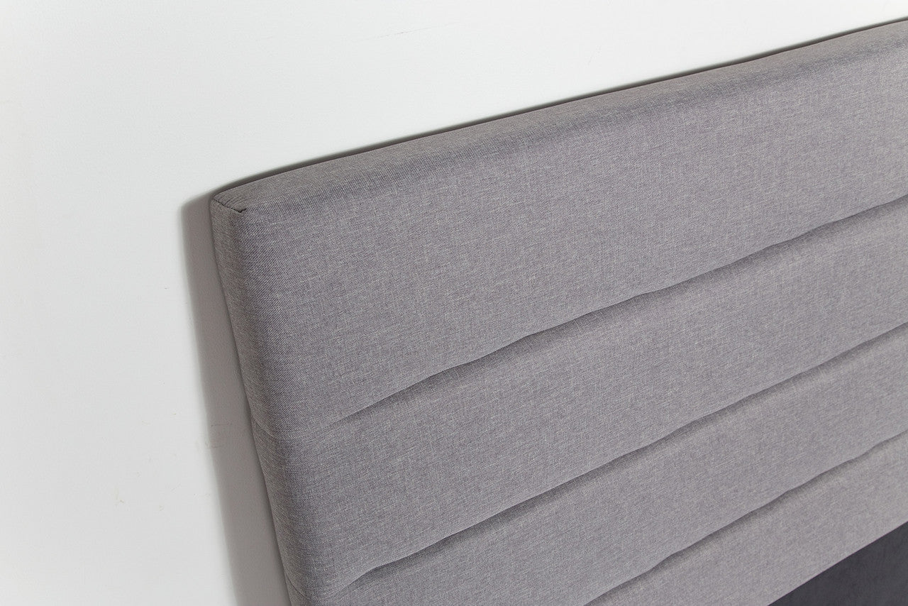 Seymour Double Bed - Greige
