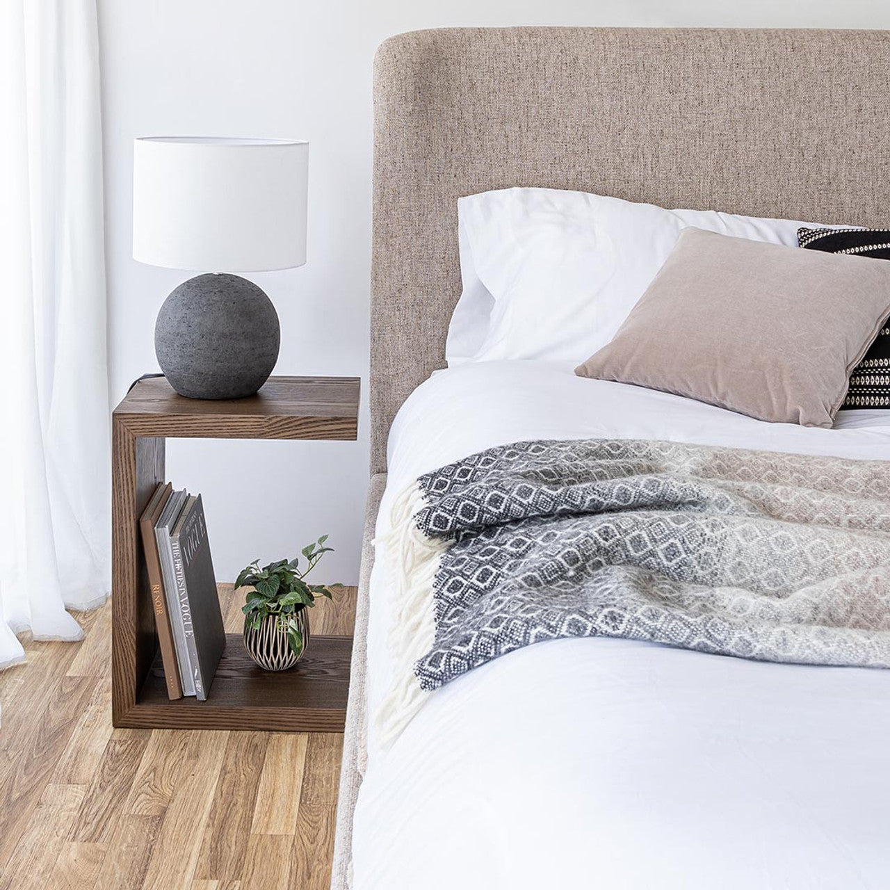 Granville King Bed Short - Perfect Taupe