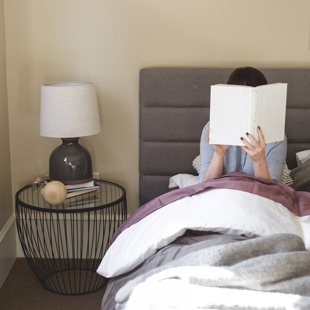 Seymour Double Storage Bed - Greige