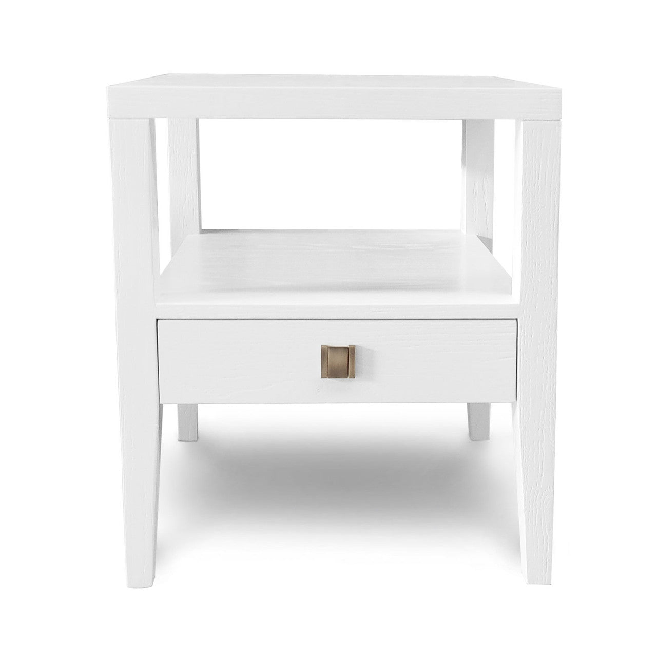Sunset Drawer Accent Table - White