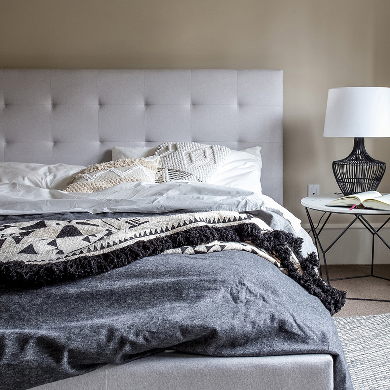 Jericho King Storage Bed - Horizon Grey