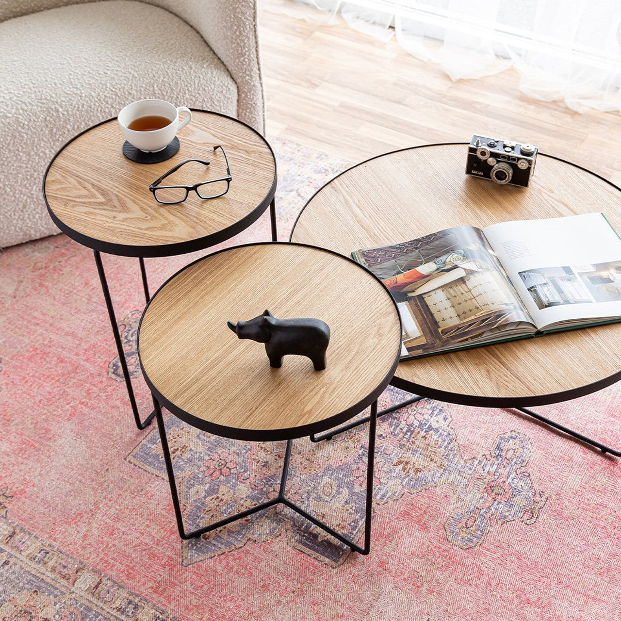 Gastown Nesting Tables - Oak (Set of 2)