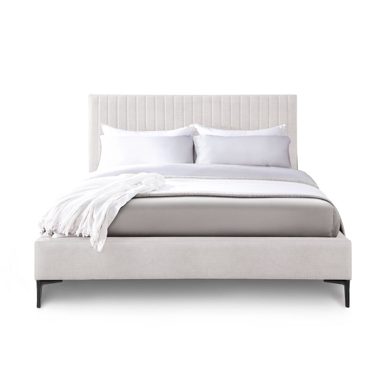 Wallace Queen Bed - Oat