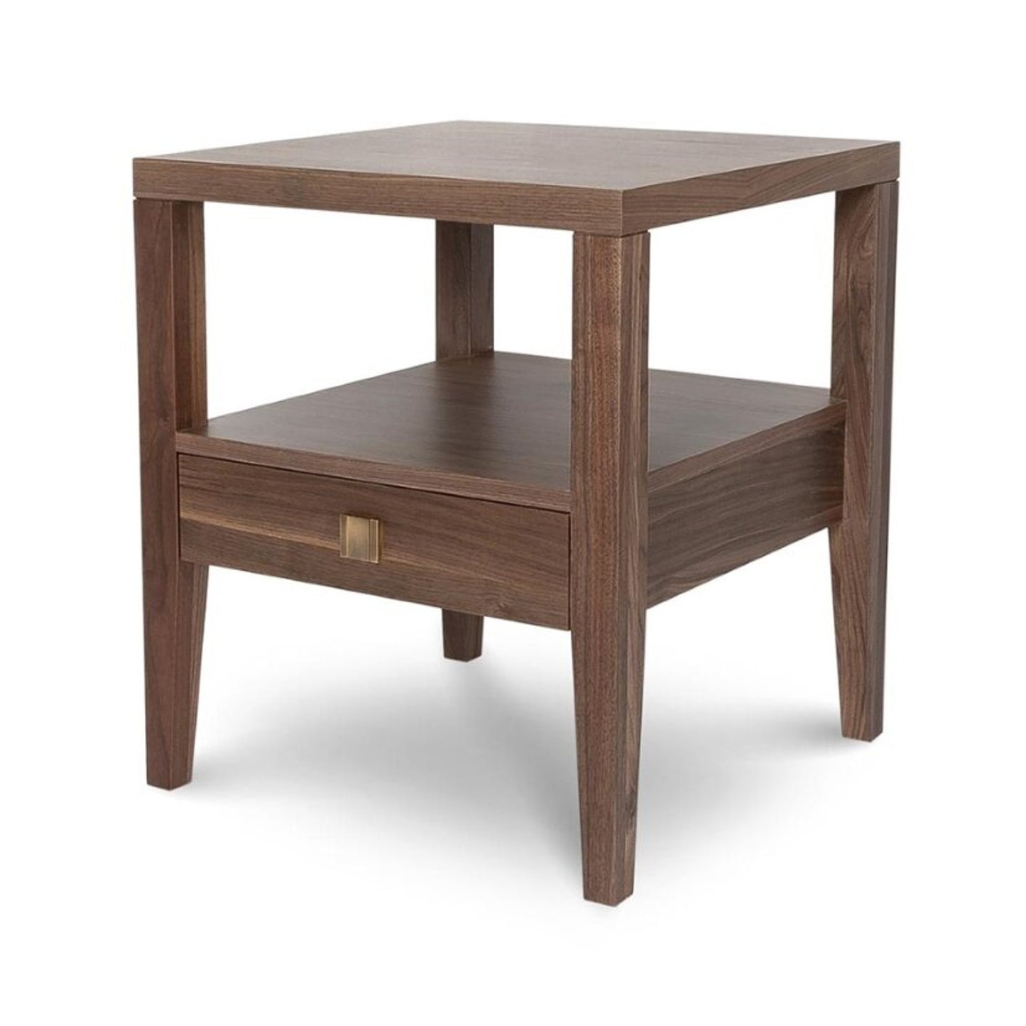 Sunset Drawer Accent Table - Frozen Walnut