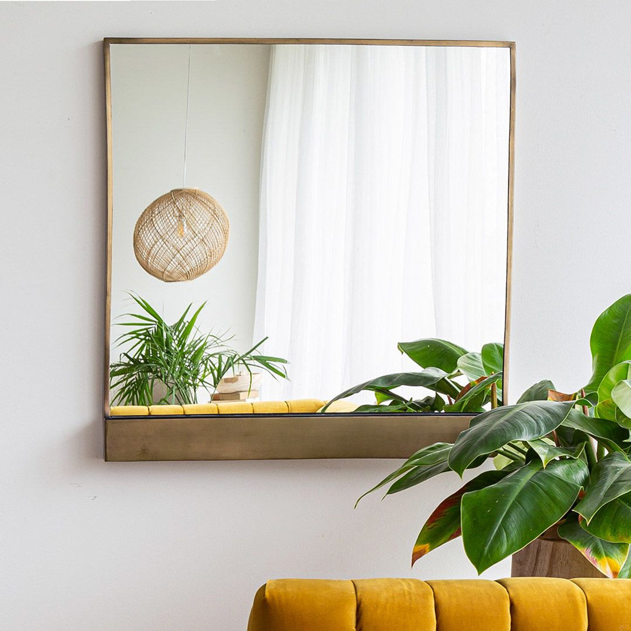 Burnaby Mirror - Brushed Gold