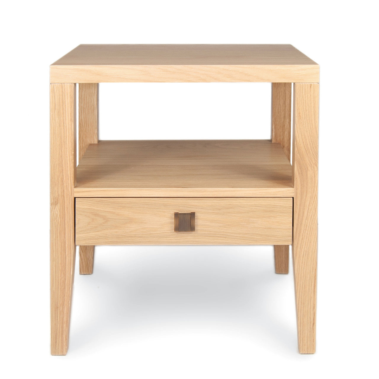 Sunset Drawer Accent Table - Natural Oak