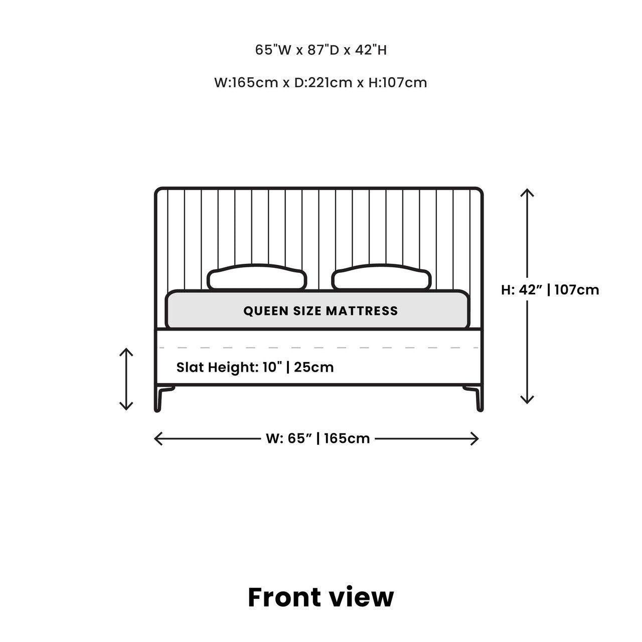 Wallace Queen Bed - Oat