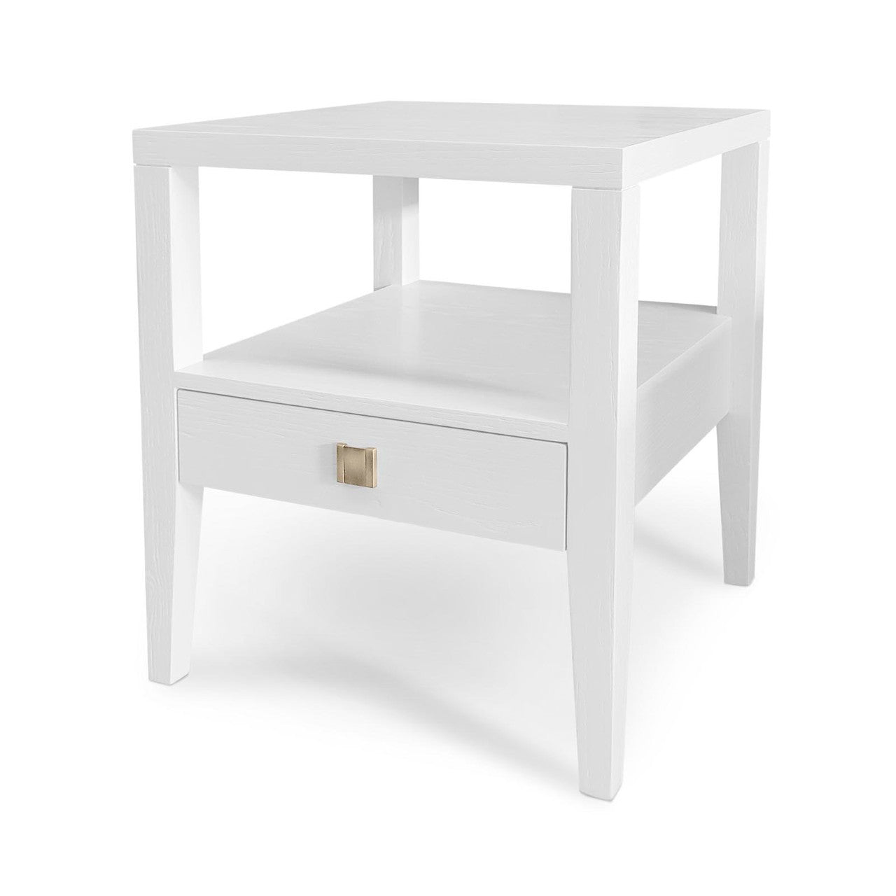 Sunset Drawer Accent Table - White