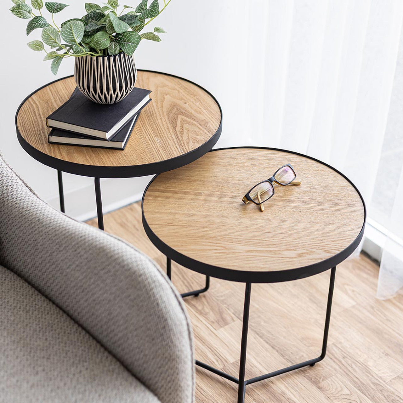 Gastown Nesting Tables - Oak (Set of 2)