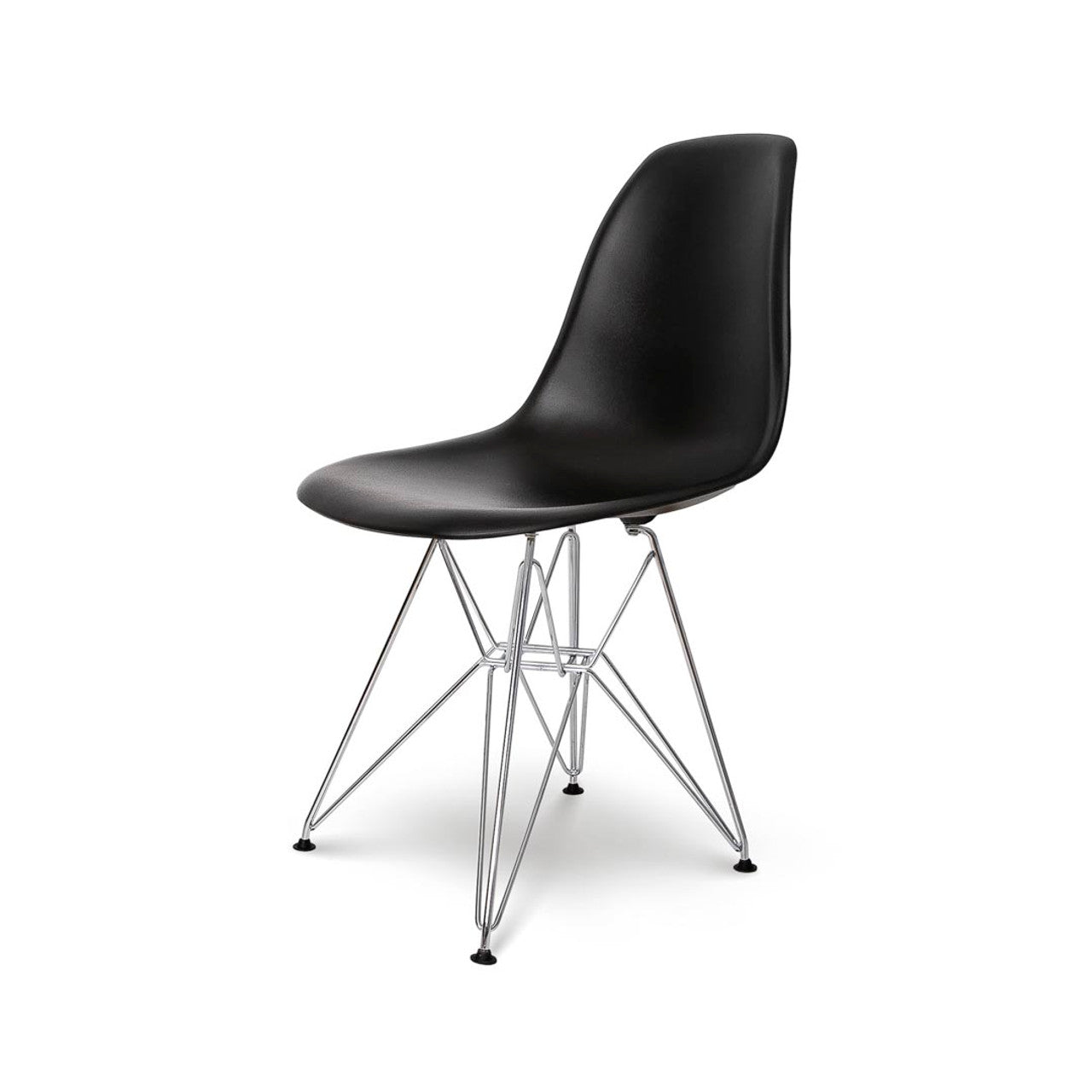 Fairview Chair - Black Seat Chrome Base