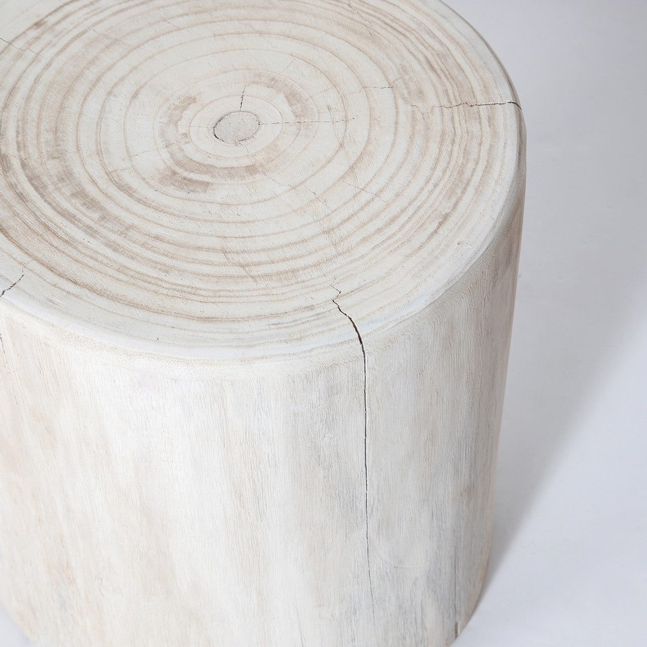 Collingwood Wide 18" Stump - Round - White