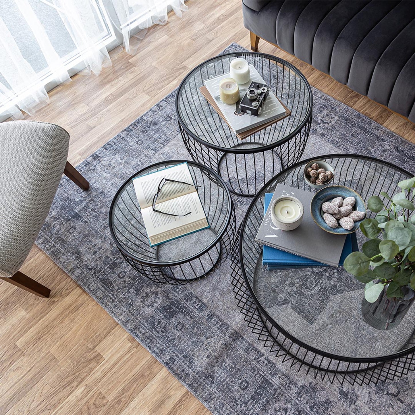 Capilano Wire Coffee Table - Black
