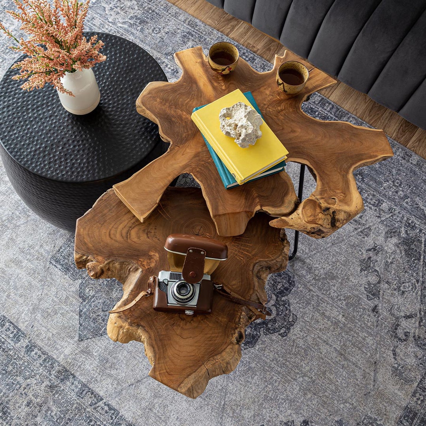 Pacific Hairpin Nesting Table - L