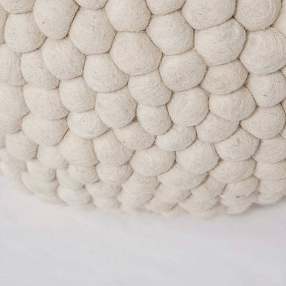 Kerrisdale Pebble Pouf - Cream