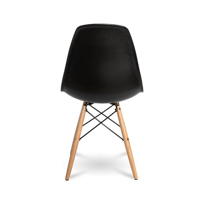 Fairview Chair - Black Seat Wood Base