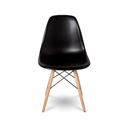 Fairview Chair - Black Seat Wood Base