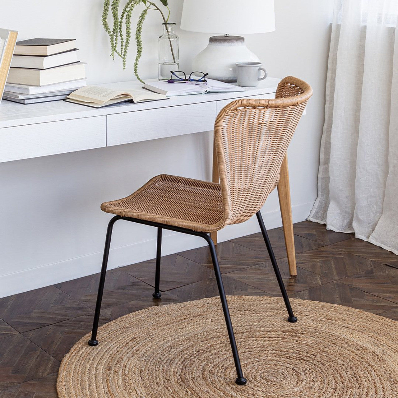 Dunbar Wave Dining Chair - Natural