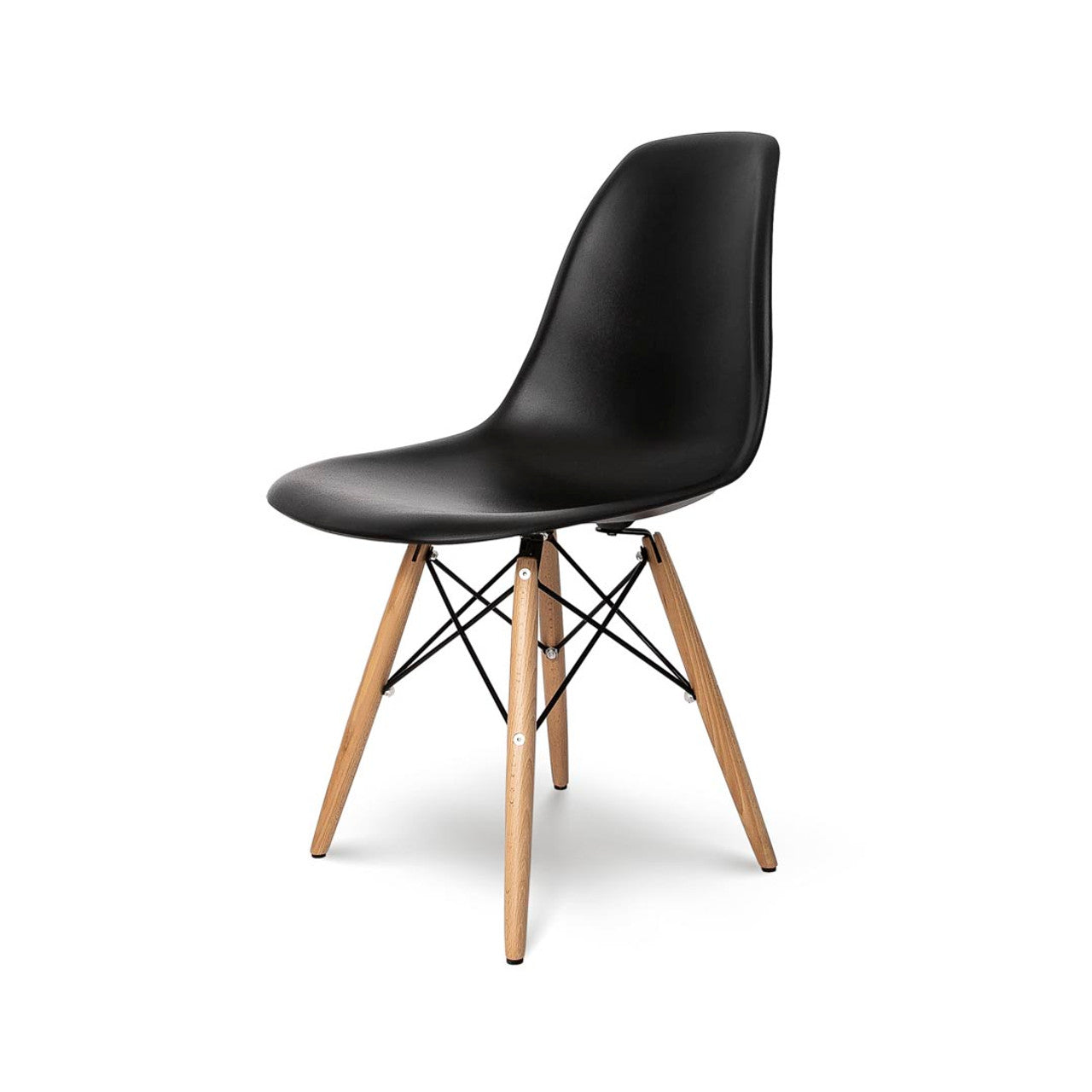 Fairview Chair - Black Seat Wood Base